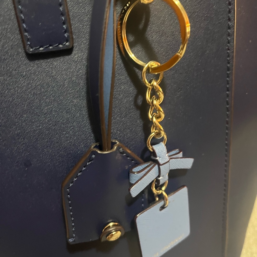 Kate Spade Blue Structured Tote with Sleek Design - Picture 3 of 13